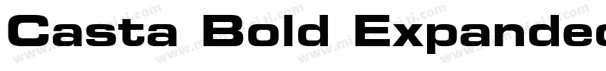 Casta Bold Expanded字体转换